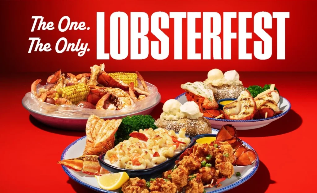 Red Lobster Deals 2026 featuring Endless Shrimp offer with seafood platter and cheddar bay biscuits