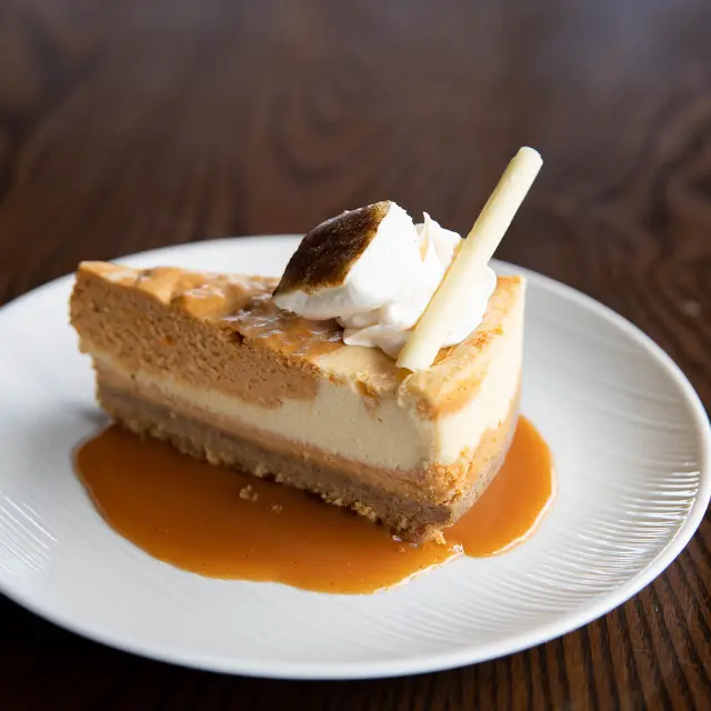 Dessert menu with cakes ice cream and sweet dishes USA