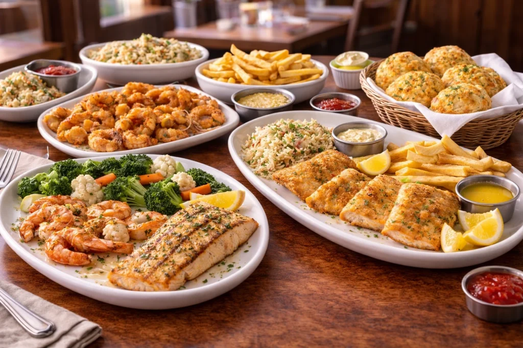 Admiral’s Family Feast menu with prices table showing seafood family meal deals 2026 USA updated guide