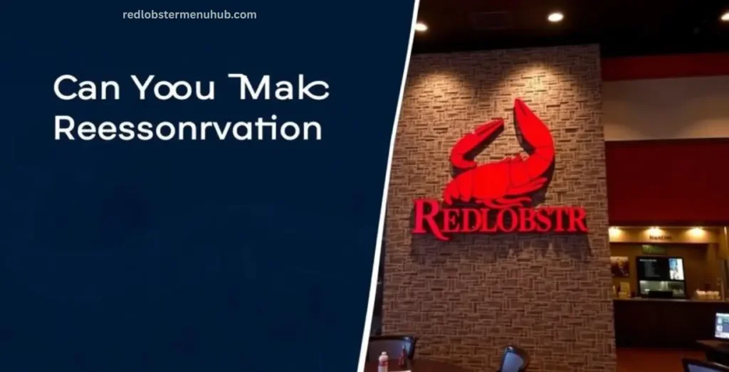 Customer making a Red Lobster reservation online before visiting the restaurant