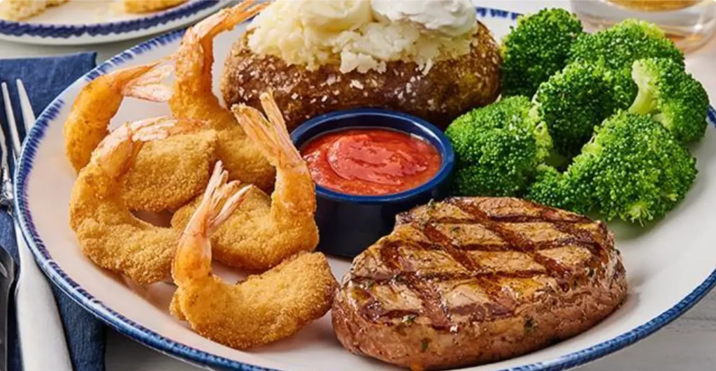 Nutrition facts and calories for Red Lobster Surf & Turf Maine Lobster Tail and 6 oz. Filet Mignon